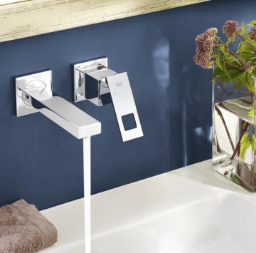 Смесител за мивка за вграждане Eurocube хром GROHE